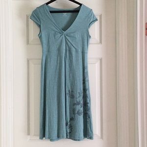 Horny Toad summer dress color aqua size small